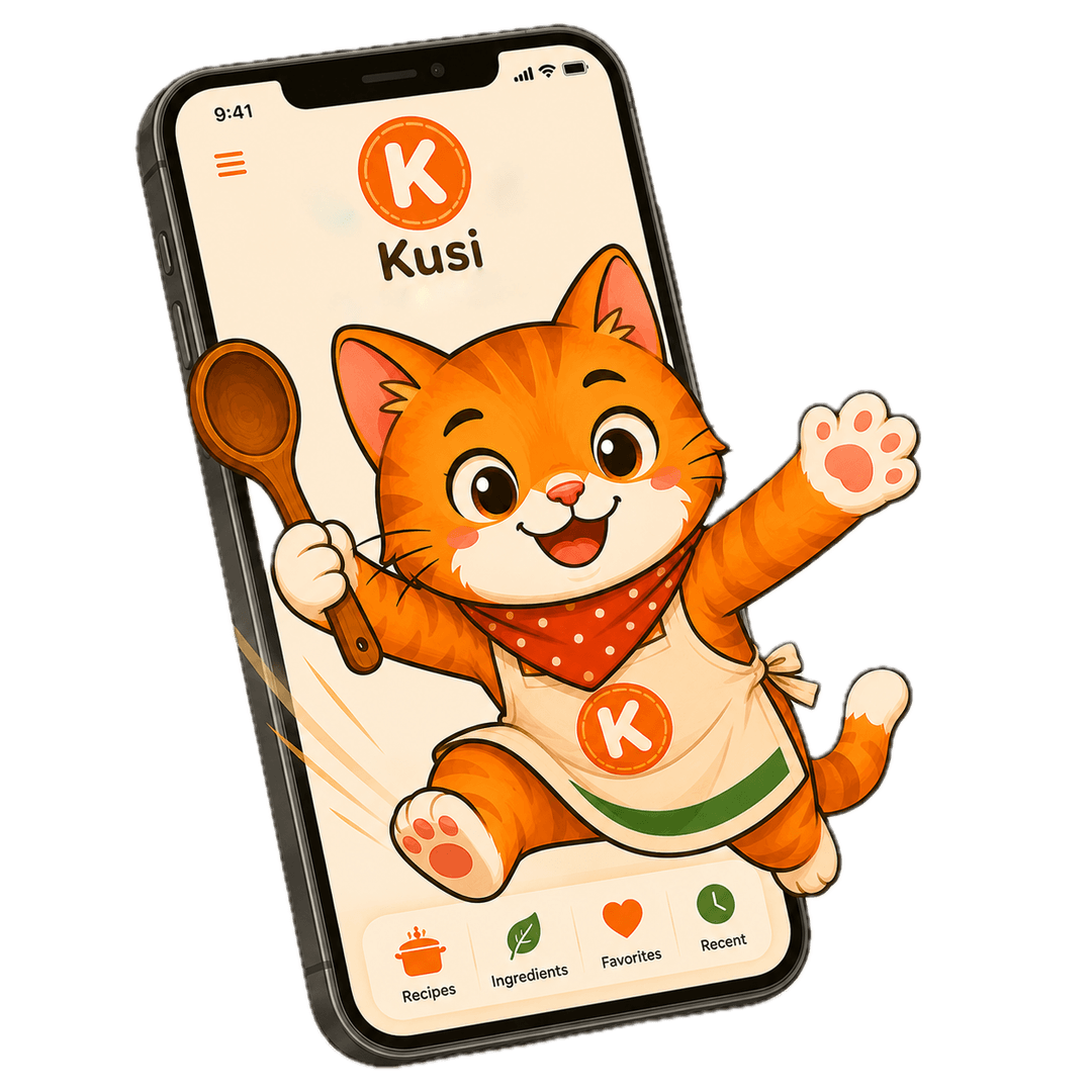 Kusi the cat — your AI cooking kabarkada
